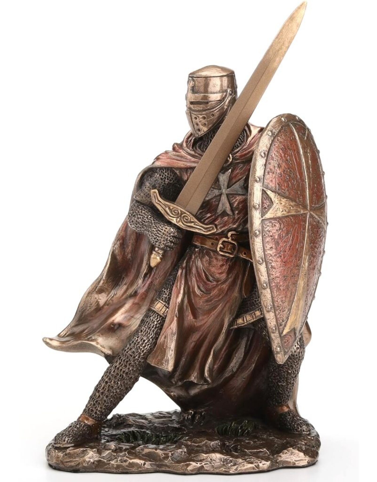 Veronese Design Veronese Design - Templar Crusader wielding Sword and Shield Veronese Design