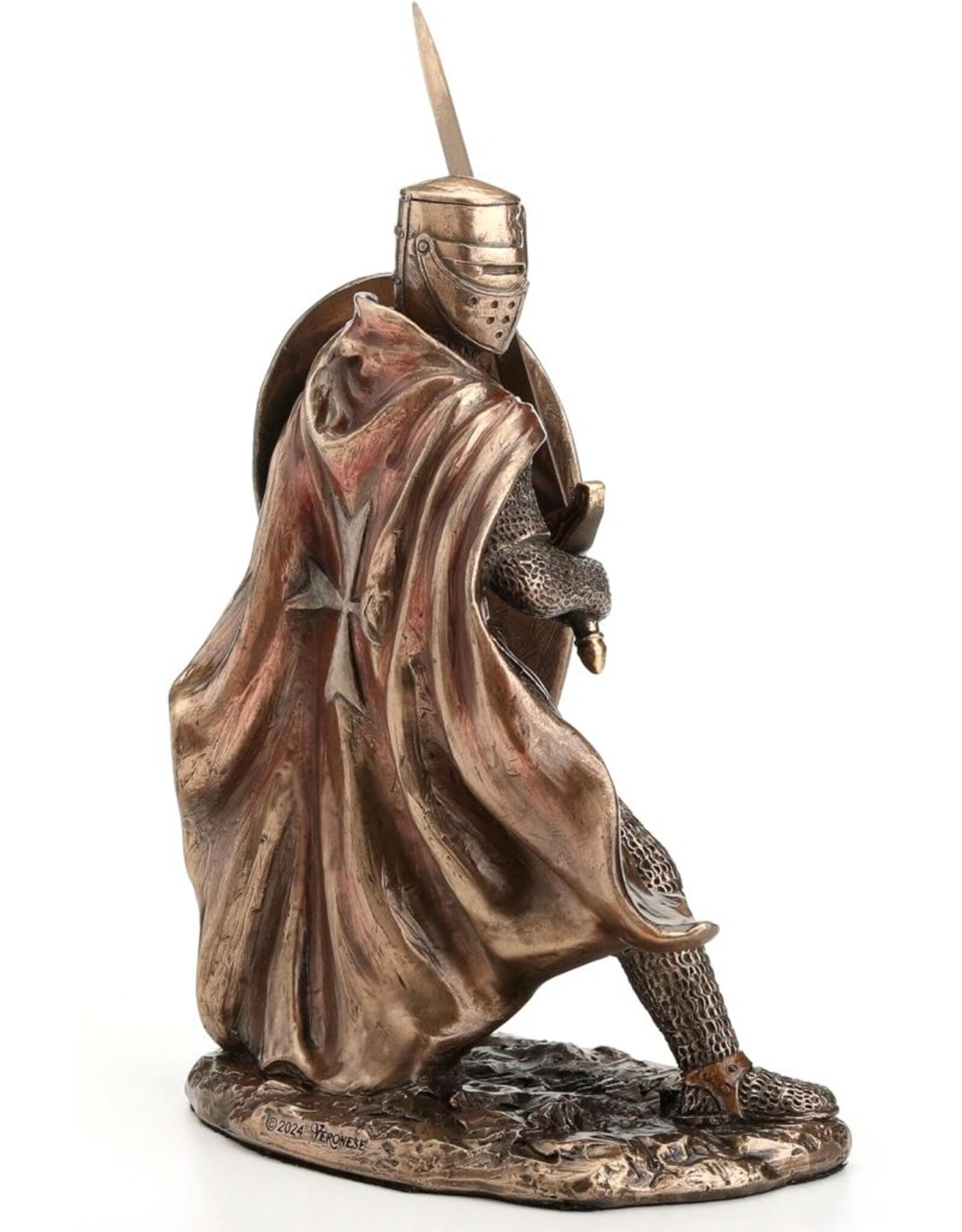 Veronese Design Veronese Design - Templar Crusader wielding Sword and Shield Veronese Design