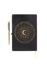 SDW Miscellaneous - Astrologie Wiel Notitieboek met Zwarte Obsidian pen