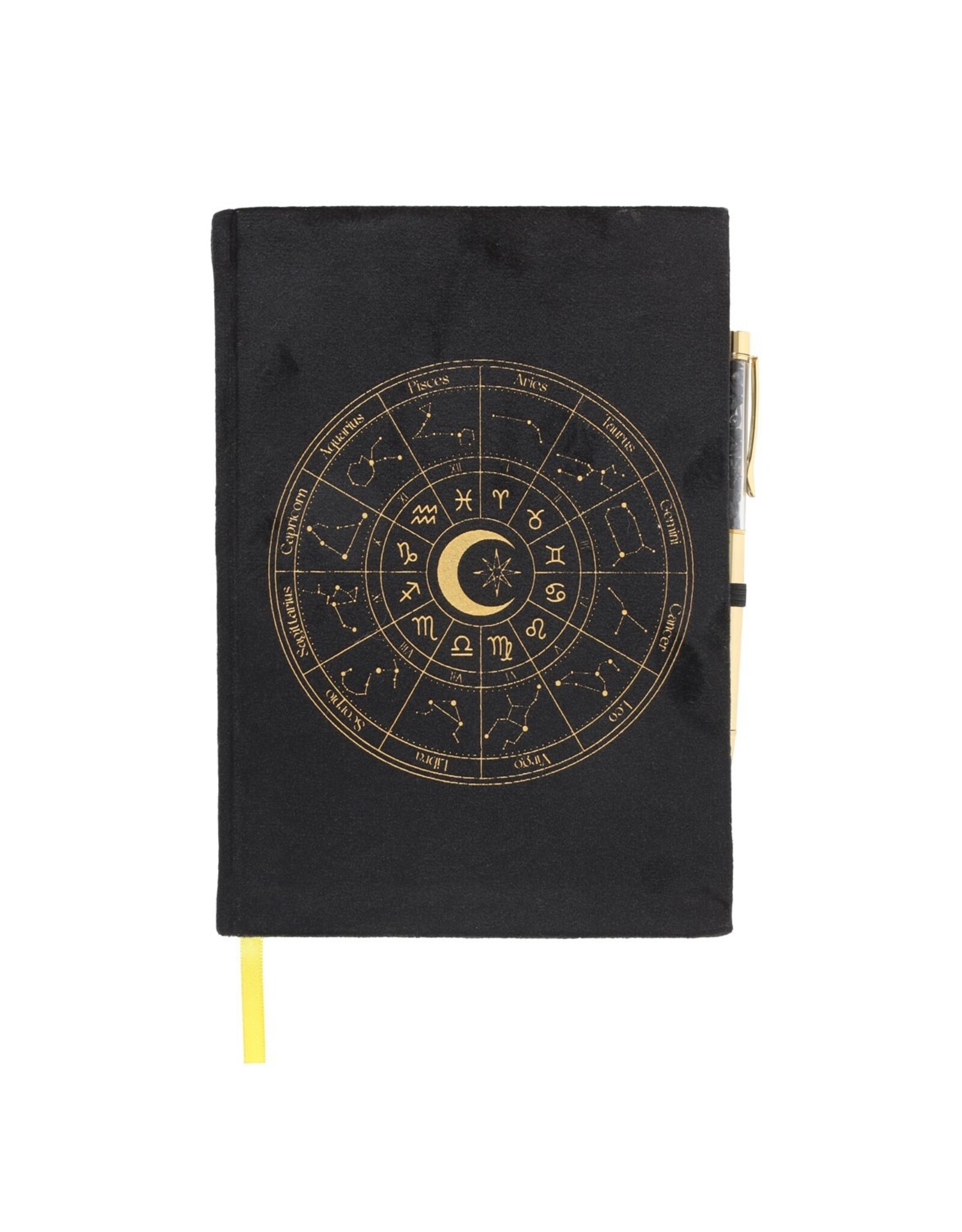 SDW Miscellaneous - Astrologie Wiel Notitieboek met Zwarte Obsidian pen