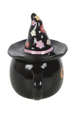 Something Different Drinkware - Groovy Witch Cat Lidded Mug