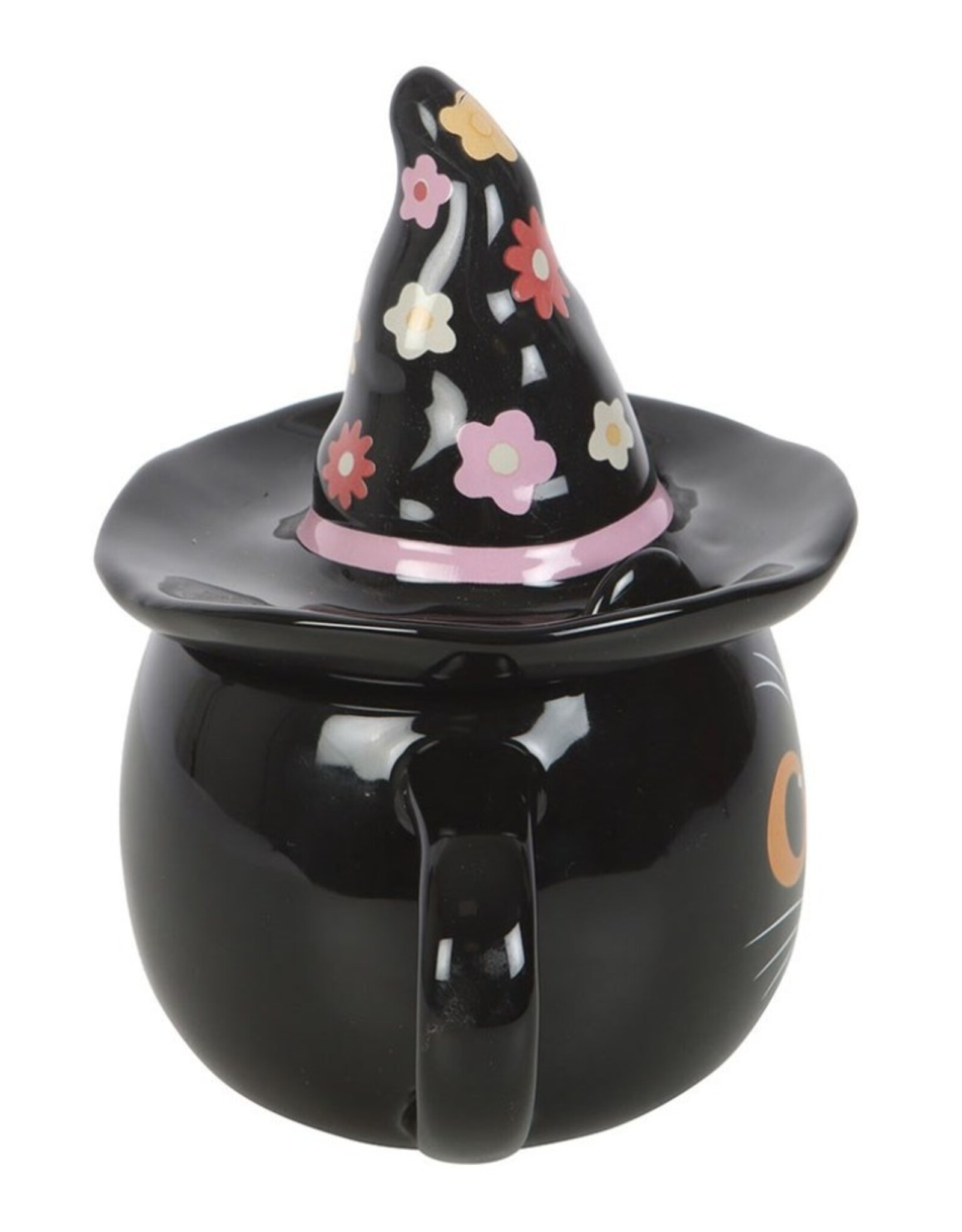 Something Different Drinkware - Groovy Witch Cat Lidded Mug