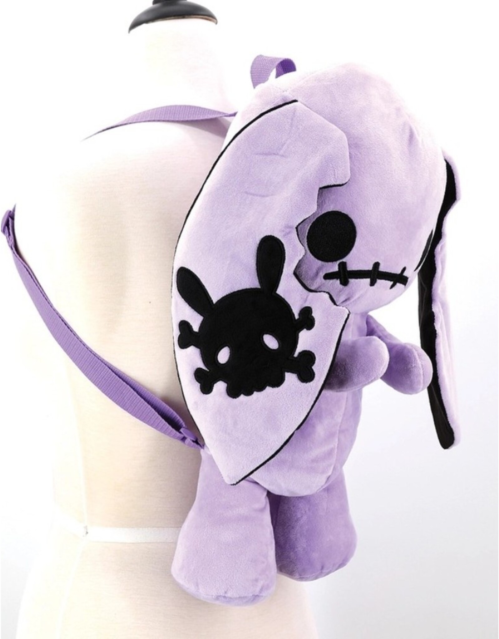 Sleepyville Critters Fantasy tassen en portemonnees - Spookyville Critters Purple Naughty Bunny  Pluche Rugzak