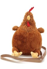 Sleepyville Critters Fantasy tassen en portemonnees - Sleepyville Critters Bruine Kip Pluche Crossbody tas