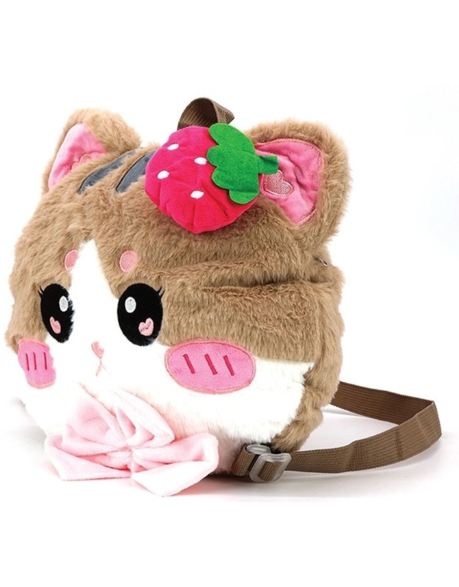 Sleepyville Critters Fantasy bags and wallets - Sleepyville Critters Strawberry Kitty Plushy Backpack