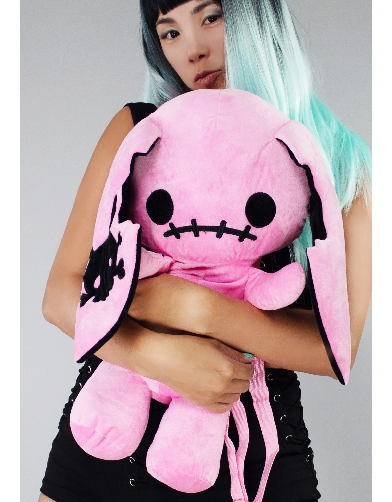 Sleepyville Critters Fantasy bags and wallets - Spookyville Critters Pink Naughty Bunny Plush Backpack  - Copy