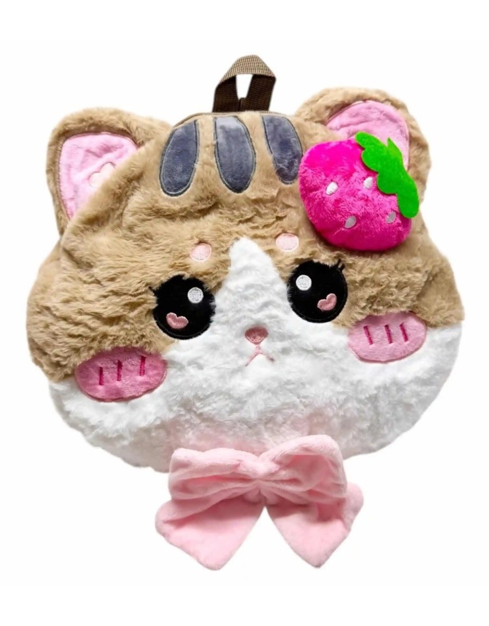 Sleepyville Critters Fantasy bags and wallets - Sleepyville Critters Strawberry Kitty Plushy Backpack
