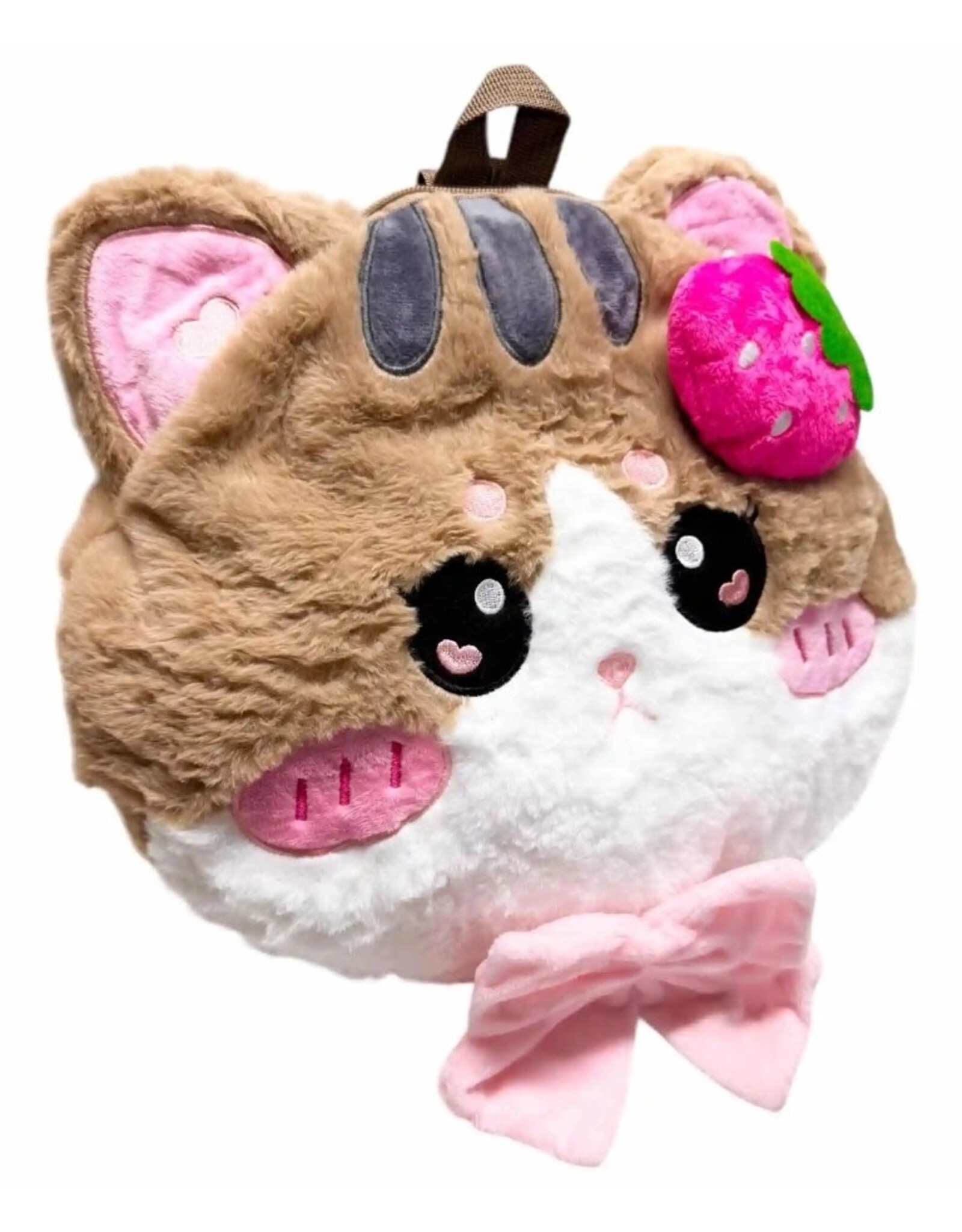 Sleepyville Critters Fantasy bags and wallets - Sleepyville Critters Strawberry Kitty Plushy Backpack