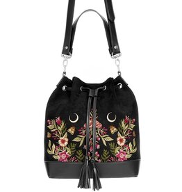 Restyle Wildflower Bucket Handbag  with Embroidery