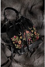 Restyle Gothic tassen Steampunk tassen - Wildflower Bucket Handtas met  Boorduurwerk