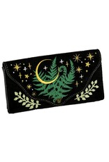 Restyle Fantasy bags and wallets - Herbal Wallet Embroidered Oblong Wallet with Fern