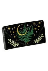 Restyle Fantasy bags and wallets - Herbal Wallet Embroidered Oblong Wallet with Fern