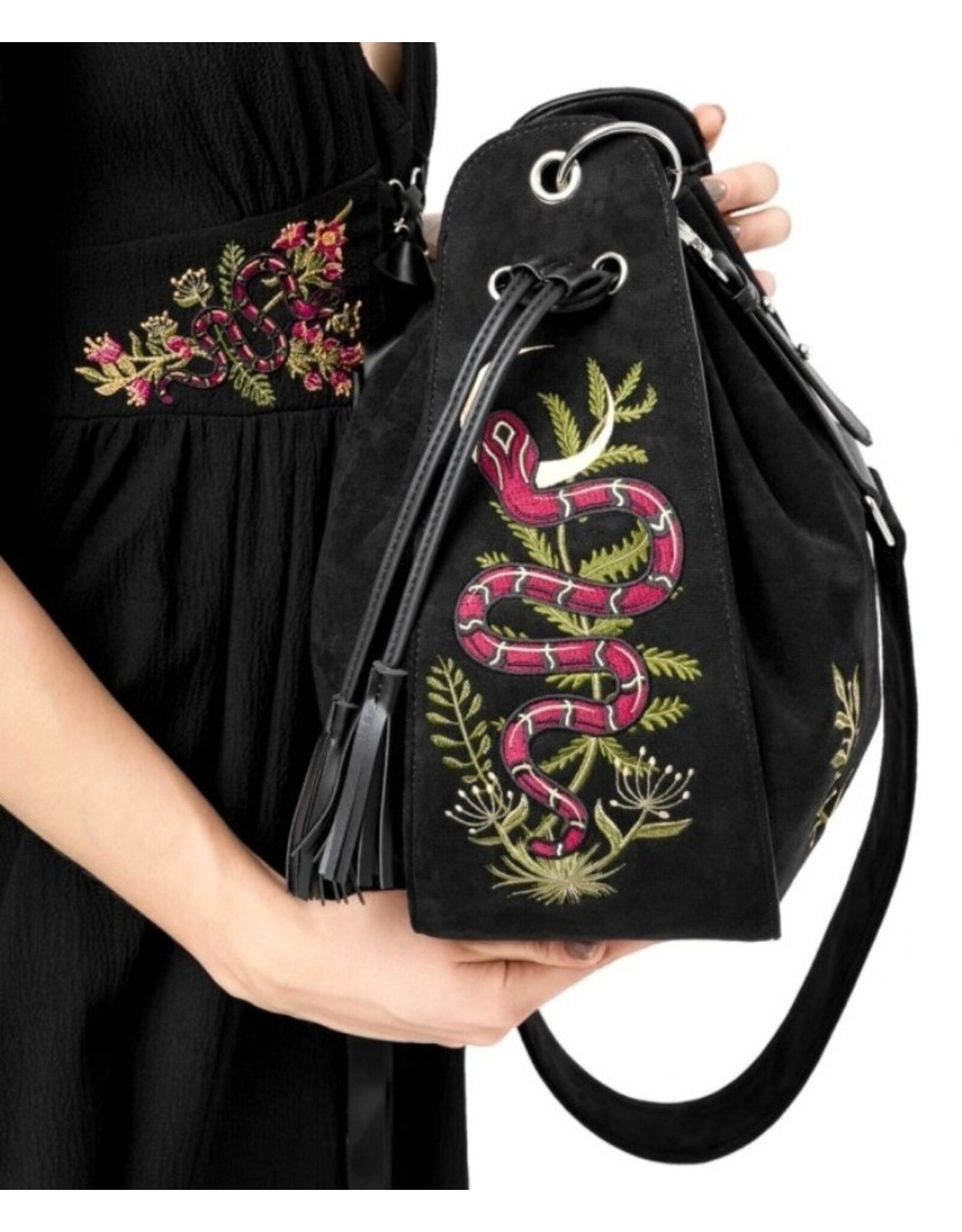 Restyle Gothic tassen Steampunk tassen - Serpent's Lair Schoudertas