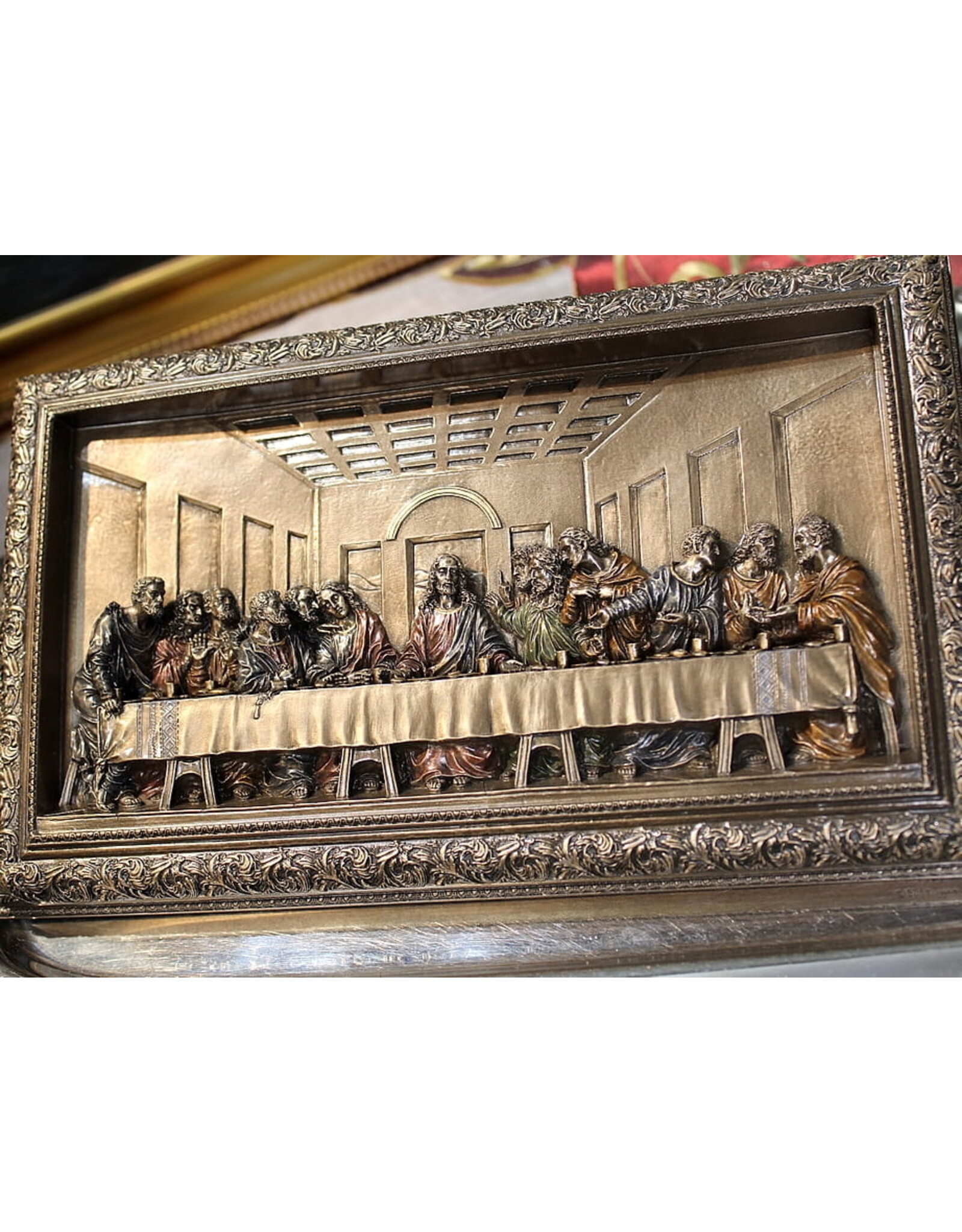 Veronese Design Giftware & Lifestyle - Het Laatste Avondmaal Ingelijste Muurplaat