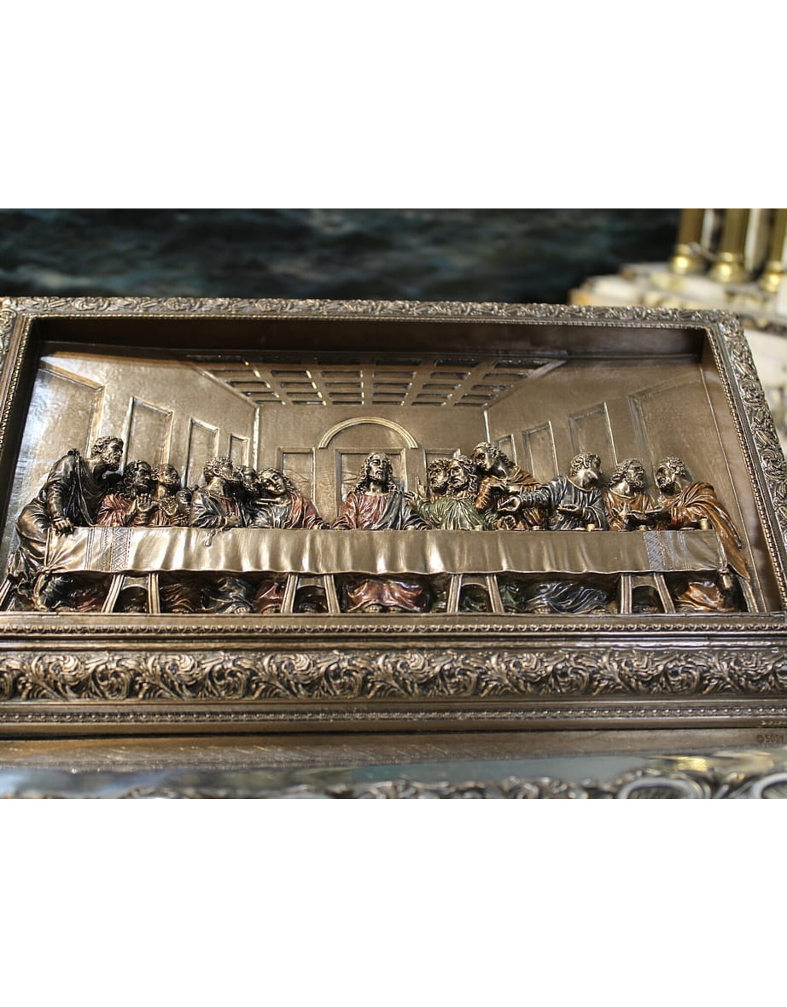 Veronese Design Giftware & Lifestyle - The Last Supper Framed Wall Plaque