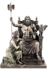 Veronese Design Giftware Figurines Collectables - Zeus and Hera at the Throne Veronese Design