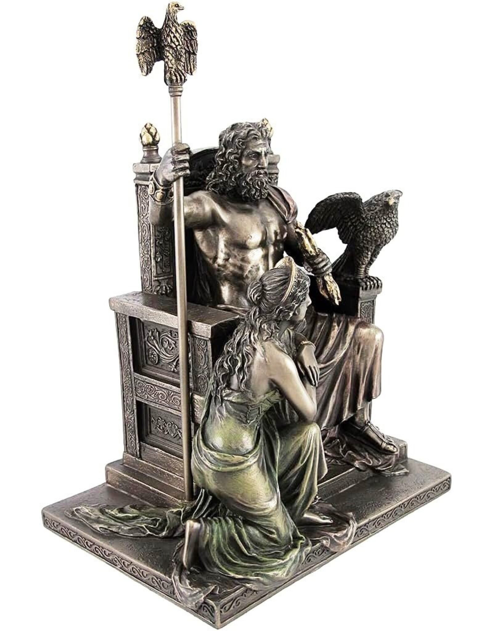 Veronese Design Giftware Figurines Collectables - Zeus and Hera at the Throne Veronese Design