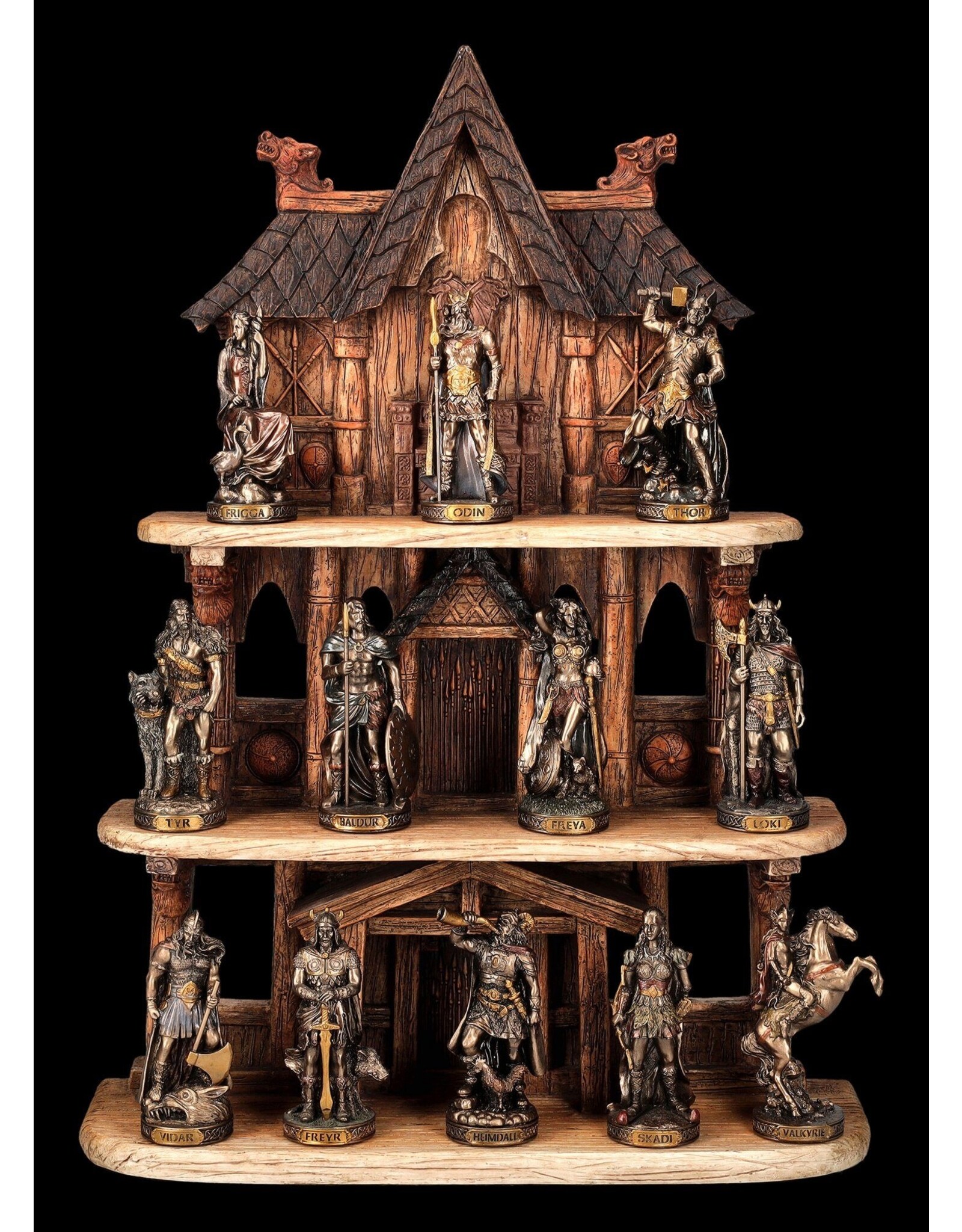 Veronese Design Giftware & Lifestyle - Twaalf Noorse Goden Miniaturen Set Veronese Design