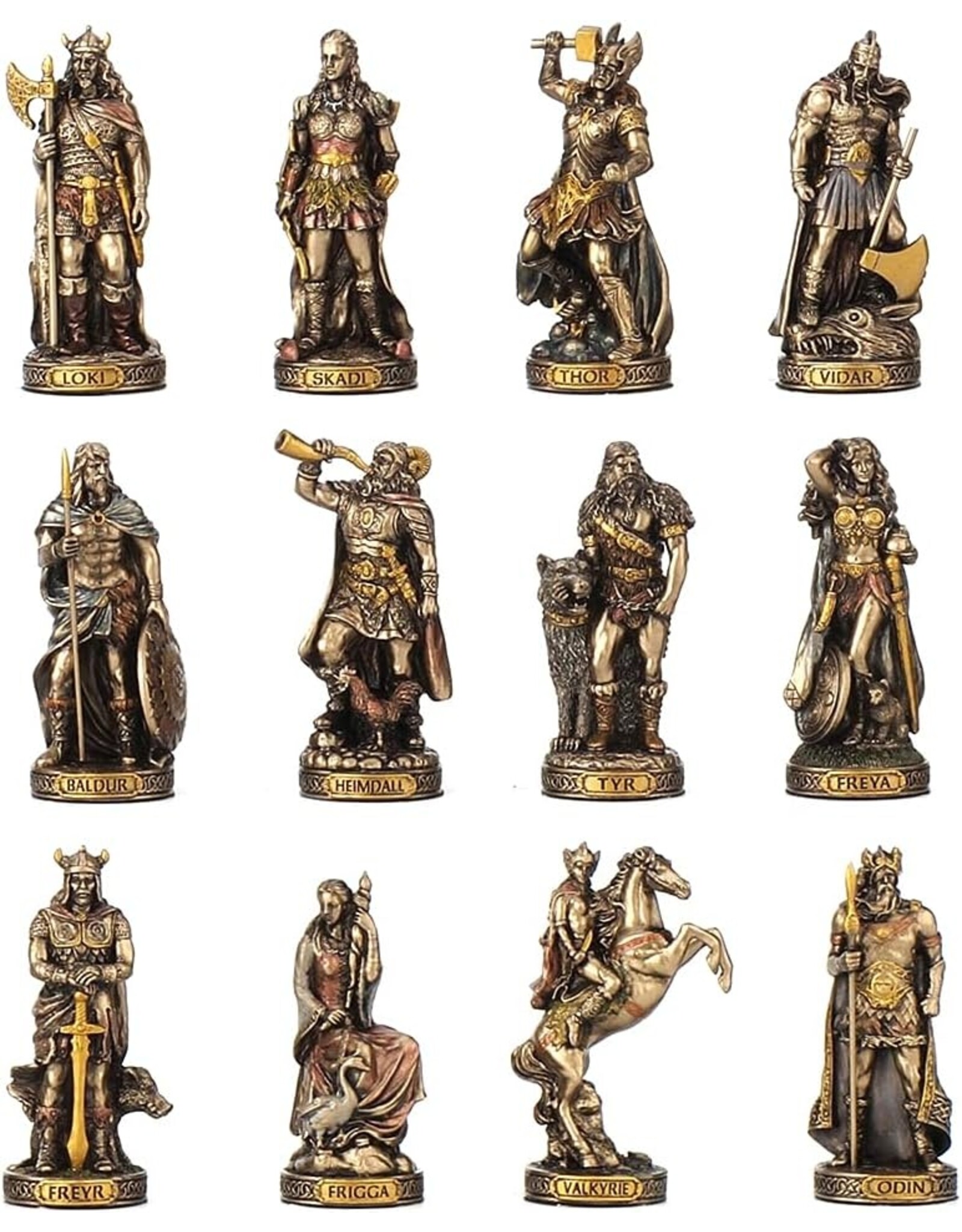 Veronese Design Giftware & Lifestyle - Twelve Norse Gods Miniatures Set Veronese Design