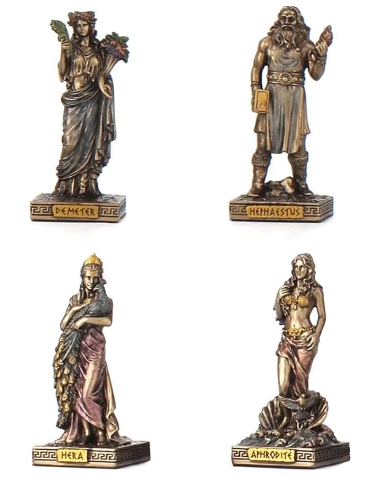 Veronese Design Giftware & Lifestyle - Greek Gods Miniatures Set Twelve Olympians