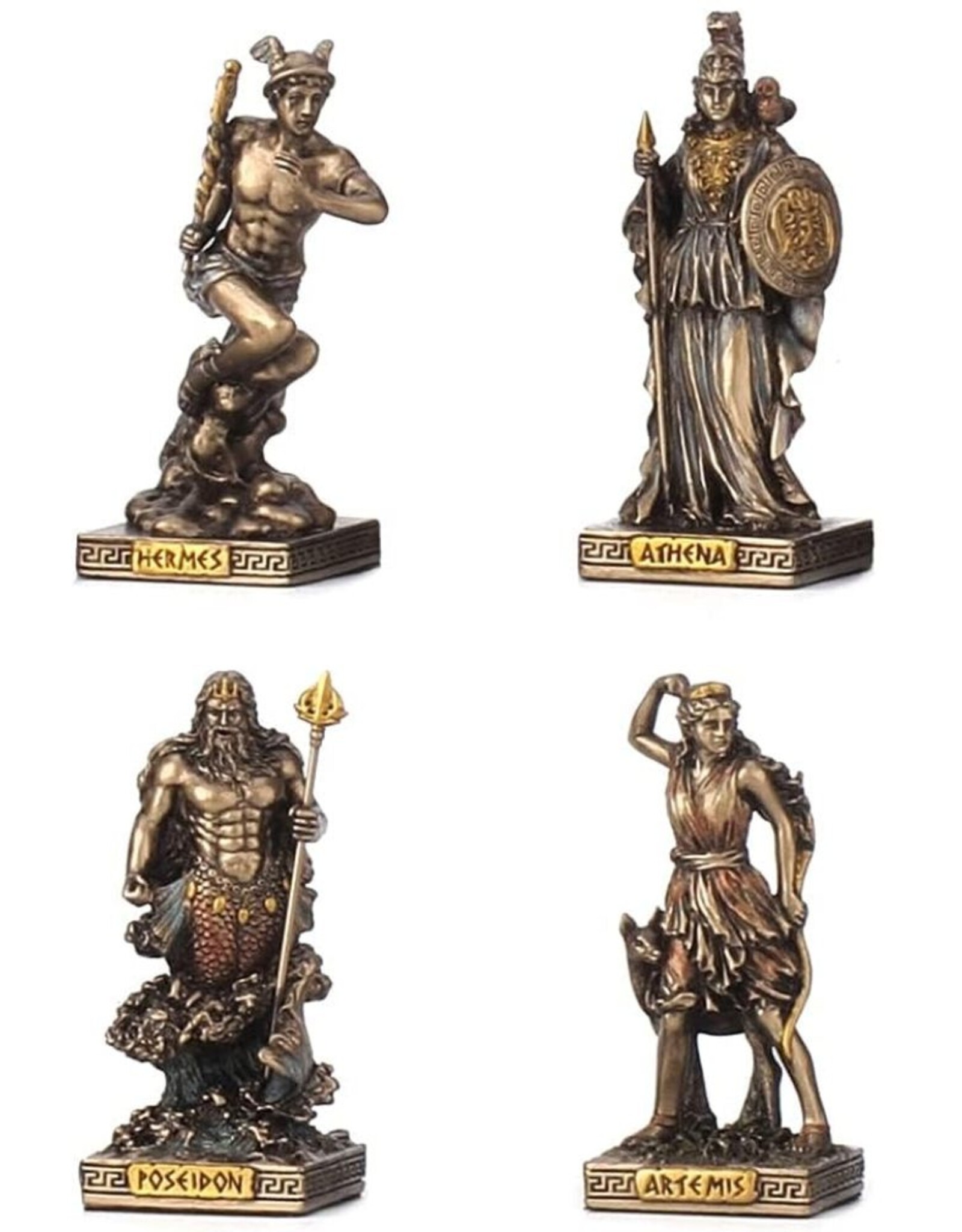 Veronese Design Giftware & Lifestyle - Griekse Goden Miniaturen Set Twaalf Olimpiërs