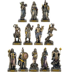 Veronese Design Griekse Goden Miniaturen Set Twaalf Olimpiërs