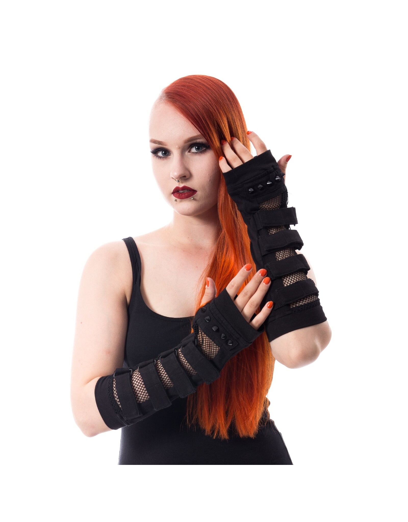 Poizen Industries Gothic en Steampunk accessoires - Armwarmers FATAL Poizen Industries