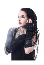 Poizen Industries Gothic and Steampunk accessories - Arm warmers SHADOW Poizen Industries