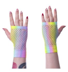 Poizen Industries Mesh Handschoenen LYRA Poizen Industries Regenboog