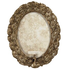 Trukado Photo frame Peacock Baroque gold color