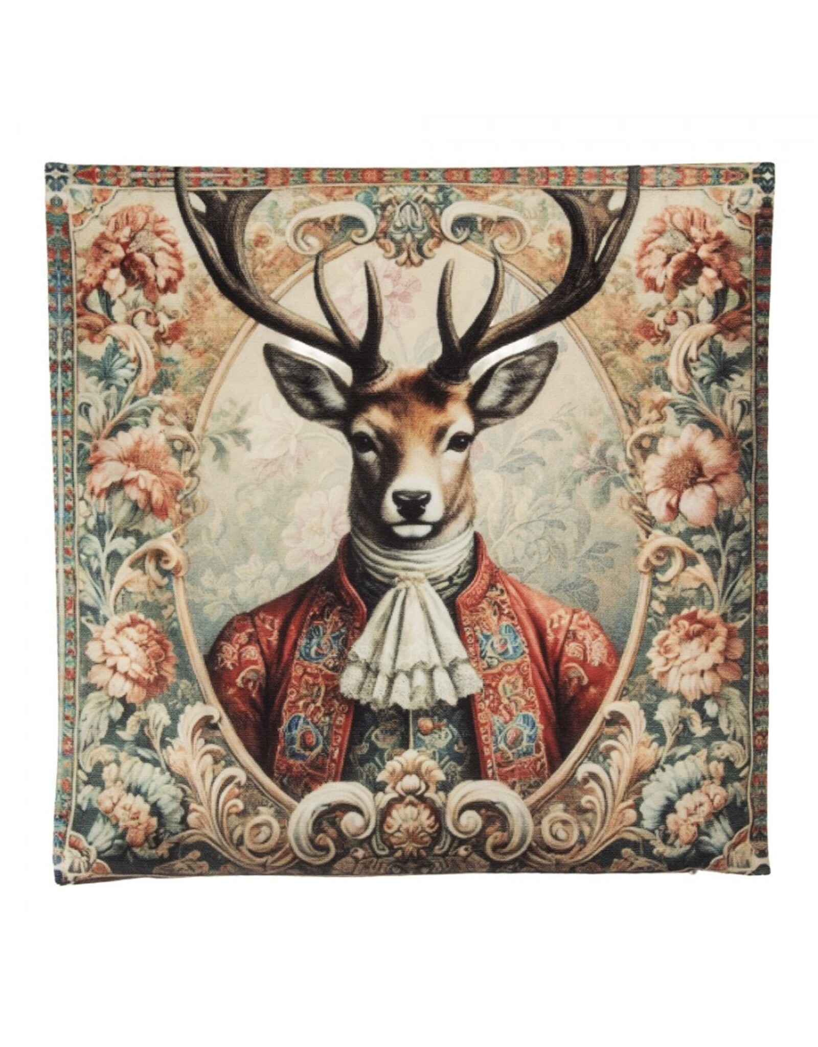 C&E Miscellaneous - Kussenhoes Hert Barok Stijl 45 x45 cm