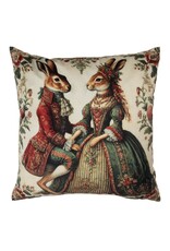 C&E Miscellaneous - Kussenhoes Konijnen Barok Stijl 45 x45 cm