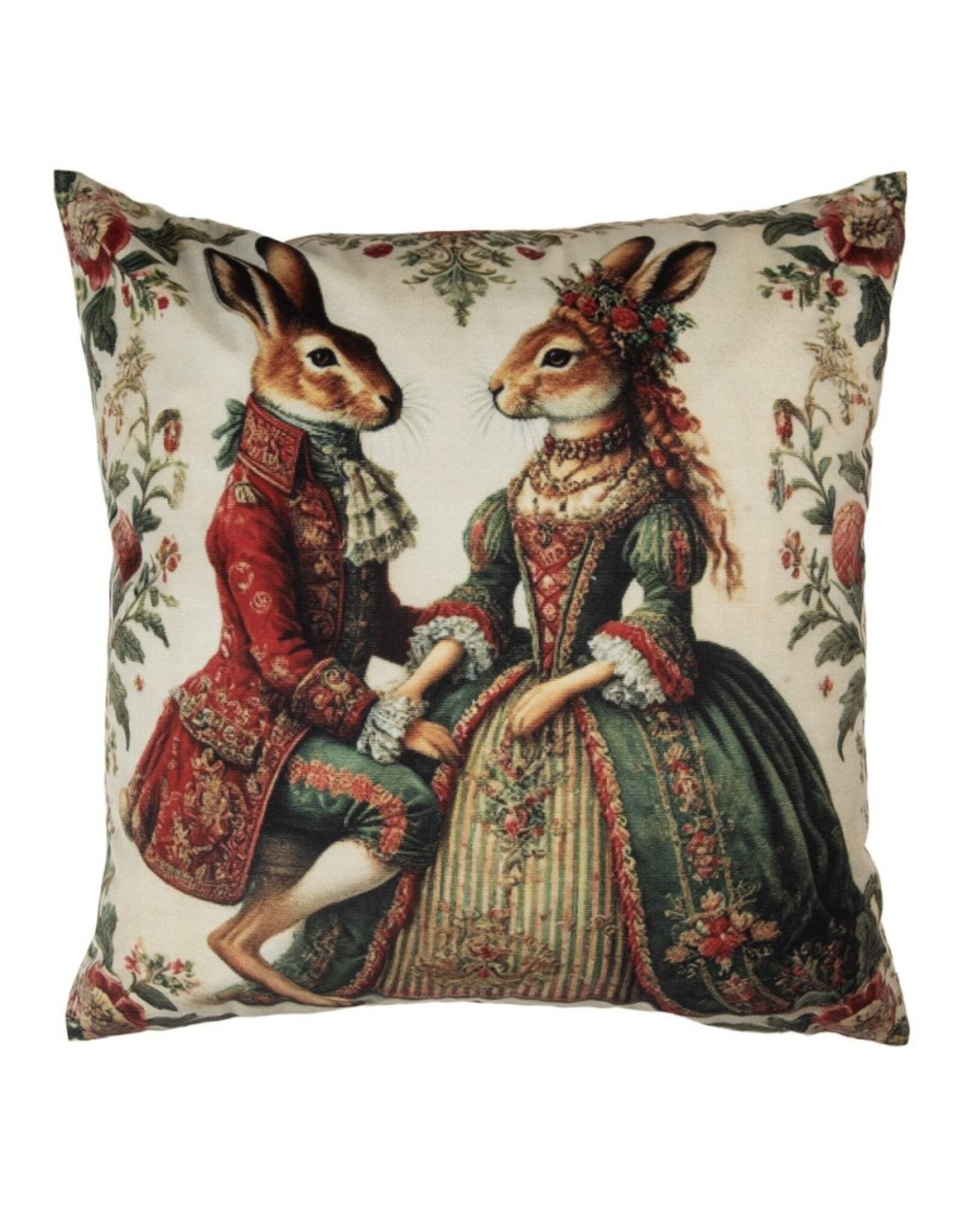 C&E Miscellaneous -   Baroque Rabbits Cushion Cover 45 x 45 cm