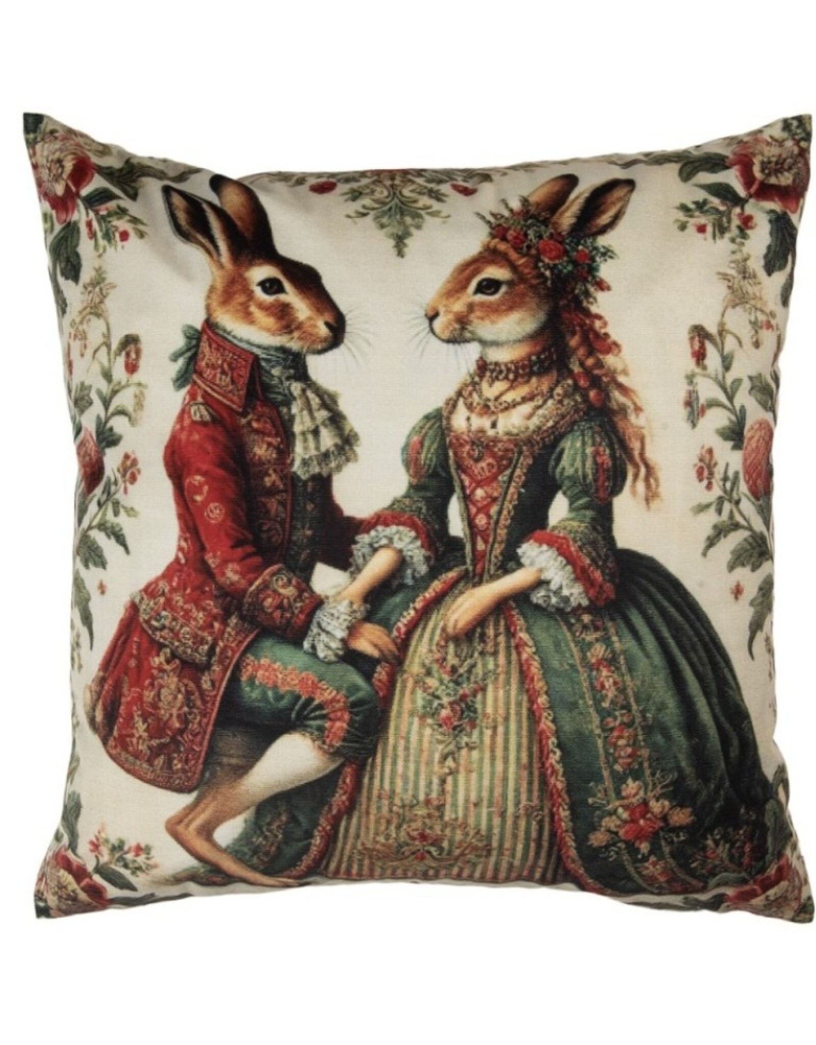 C&E Miscellaneous -   Baroque Rabbits Cushion Cover 45 x 45 cm