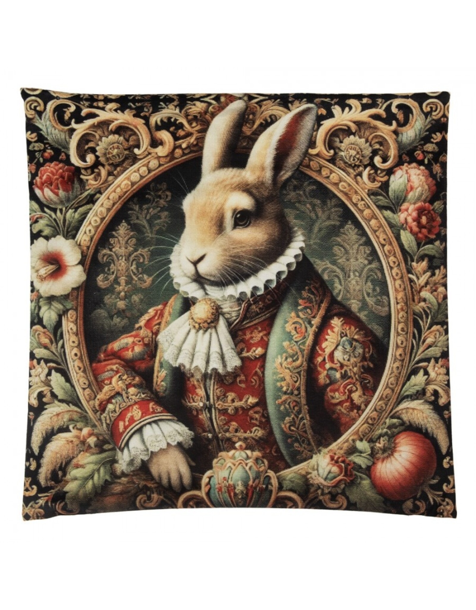 C&E Miscellaneous - Kussenhoes Konijn Barok Stijl 45 x45 cm