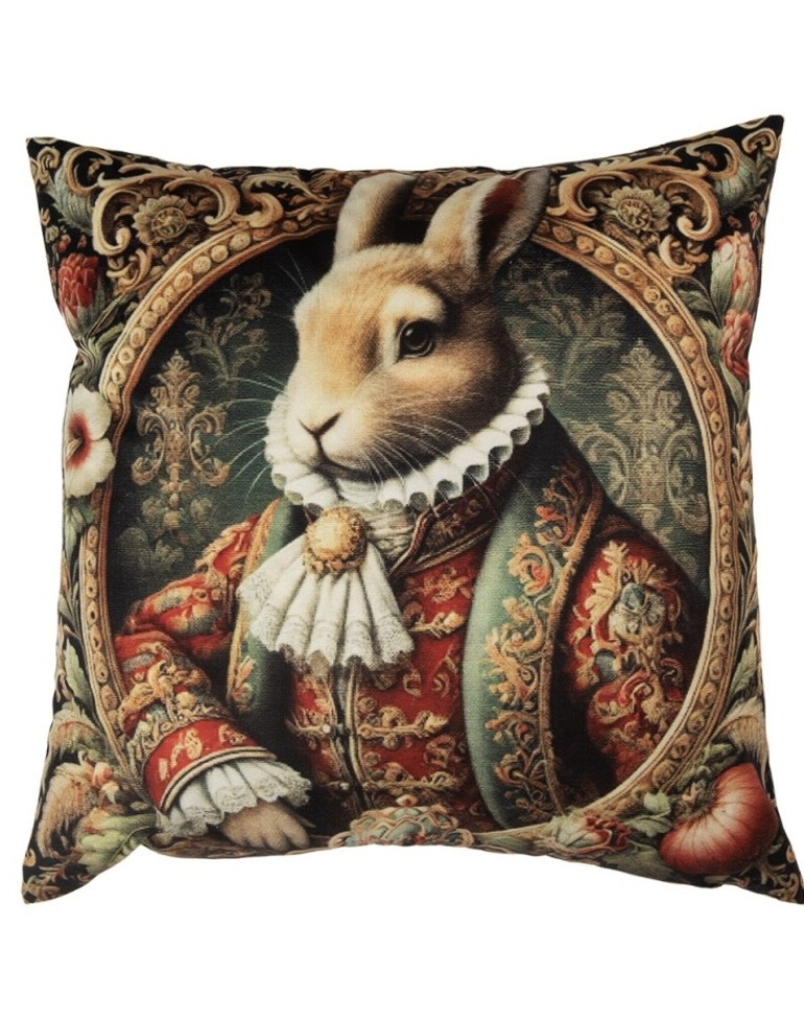 C&E Miscellaneous - Kussenhoes Konijn Barok Stijl 45 x45 cm