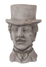 C&E Miscellaneous - Stone Flowerpot Gentleman with Top Hat