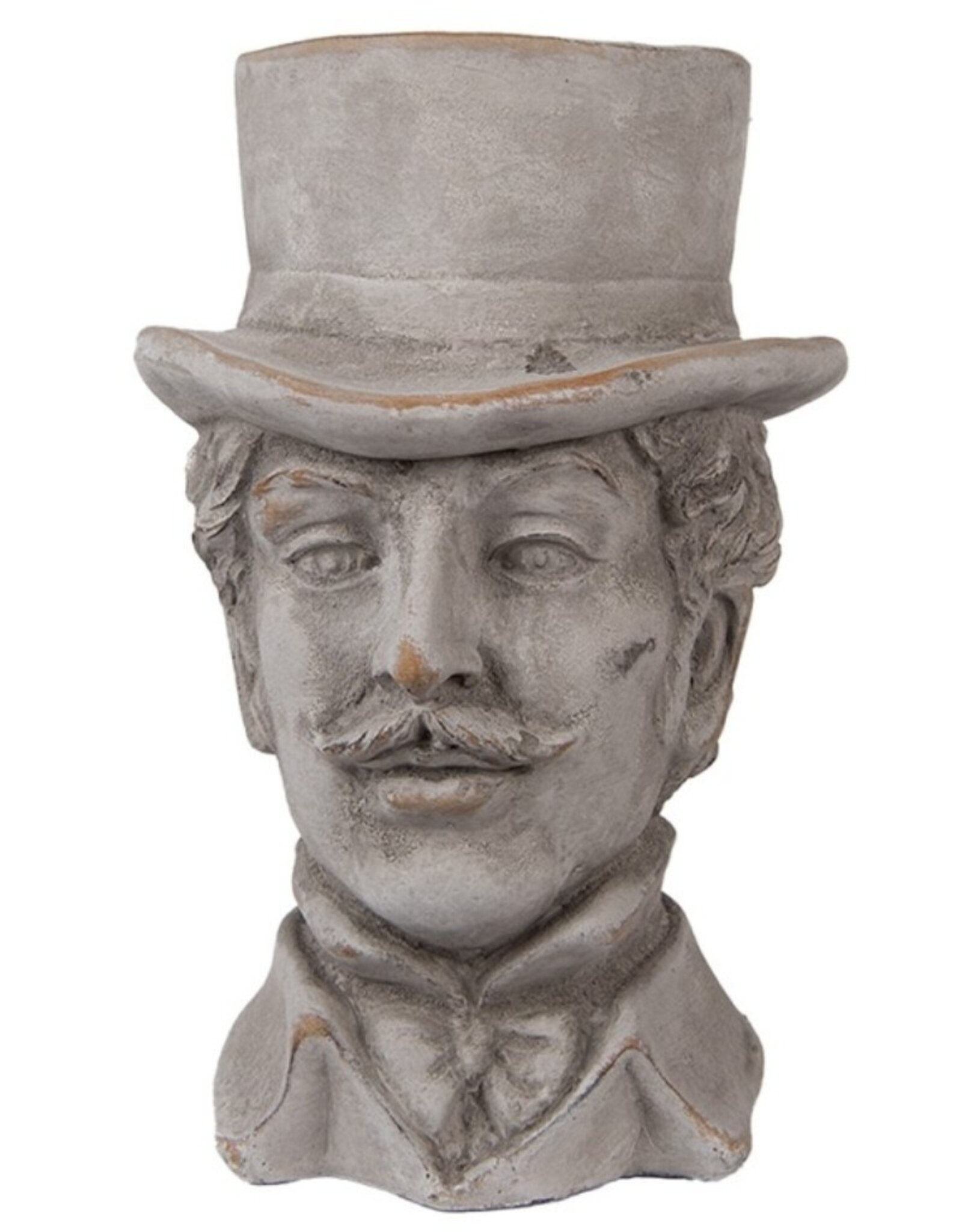 C&E Miscellaneous - Stone Flowerpot Gentleman with Top Hat