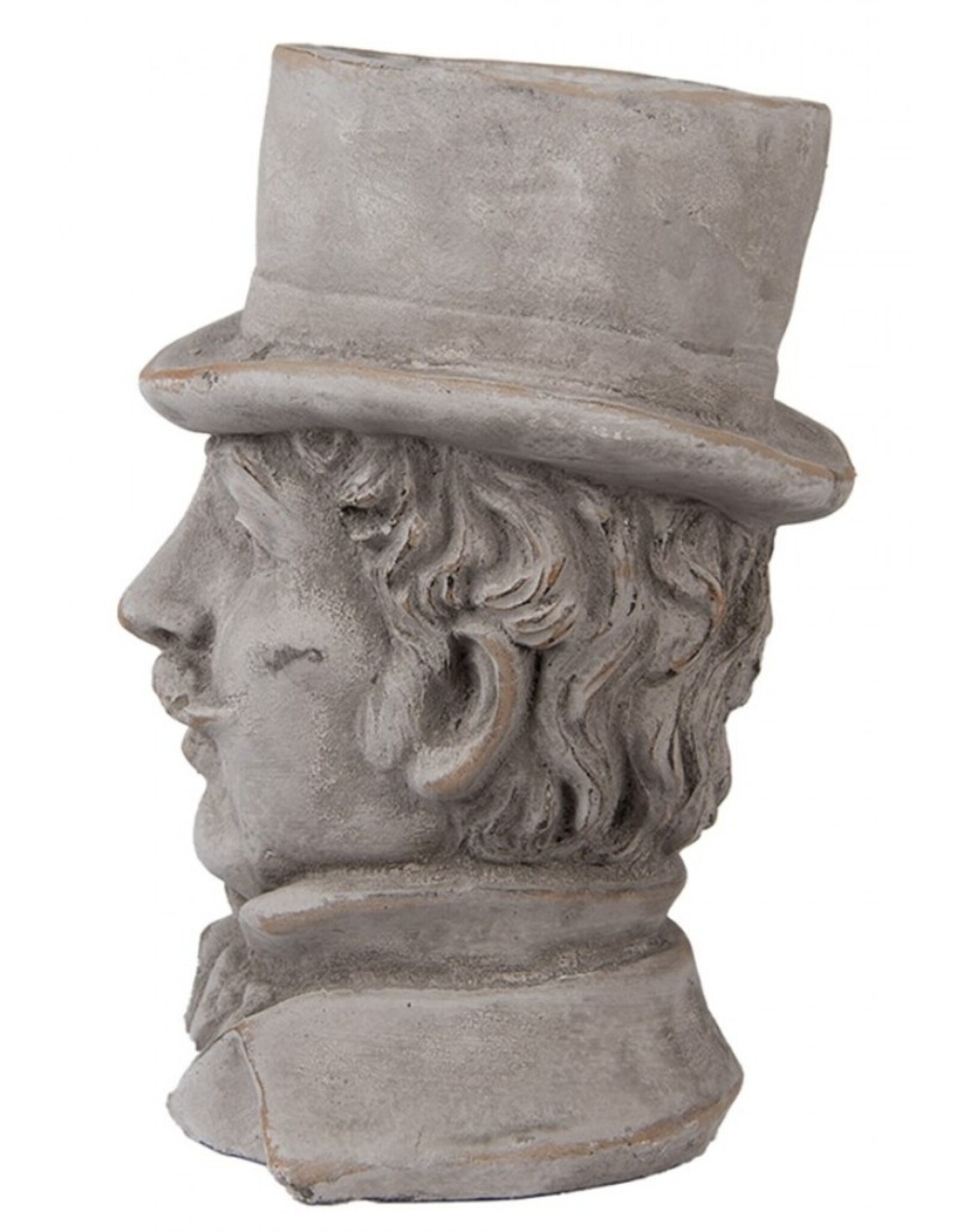 C&E Miscellaneous - Stone Flowerpot Gentleman with Top Hat