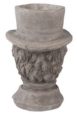 C&E Miscellaneous - Stone Flowerpot Gentleman with Top Hat