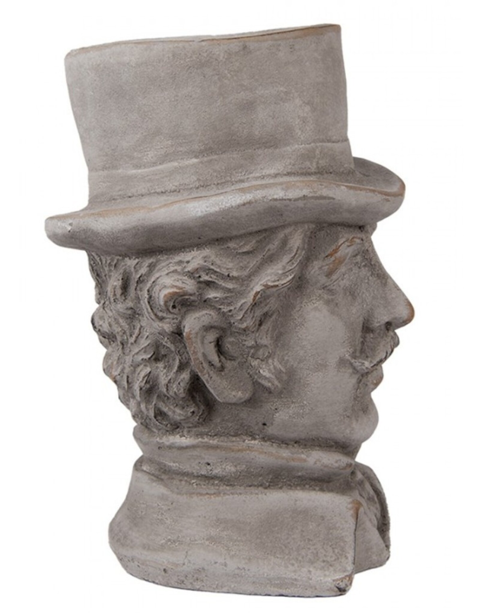C&E Miscellaneous - Stone Flowerpot Gentleman with Top Hat