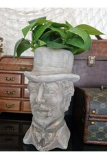 C&E Miscellaneous - Stone Flowerpot Gentleman with Top Hat