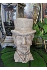 C&E Miscellaneous - Stone Flowerpot Gentleman with Top Hat