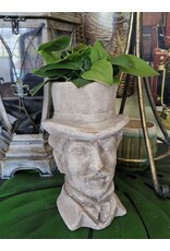 C&E Miscellaneous - Stone Flowerpot Gentleman with Top Hat