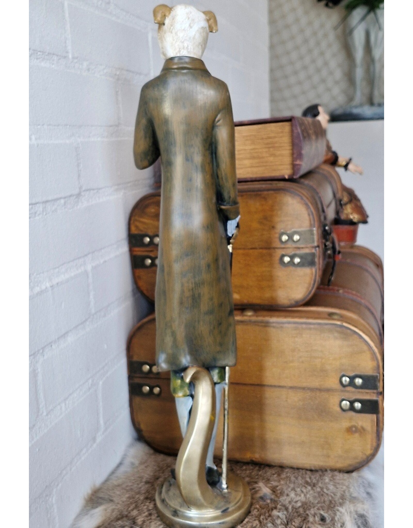 C&E Giftware, beelden, collectables - Boxer Hond Gentleman Beeld 50cm