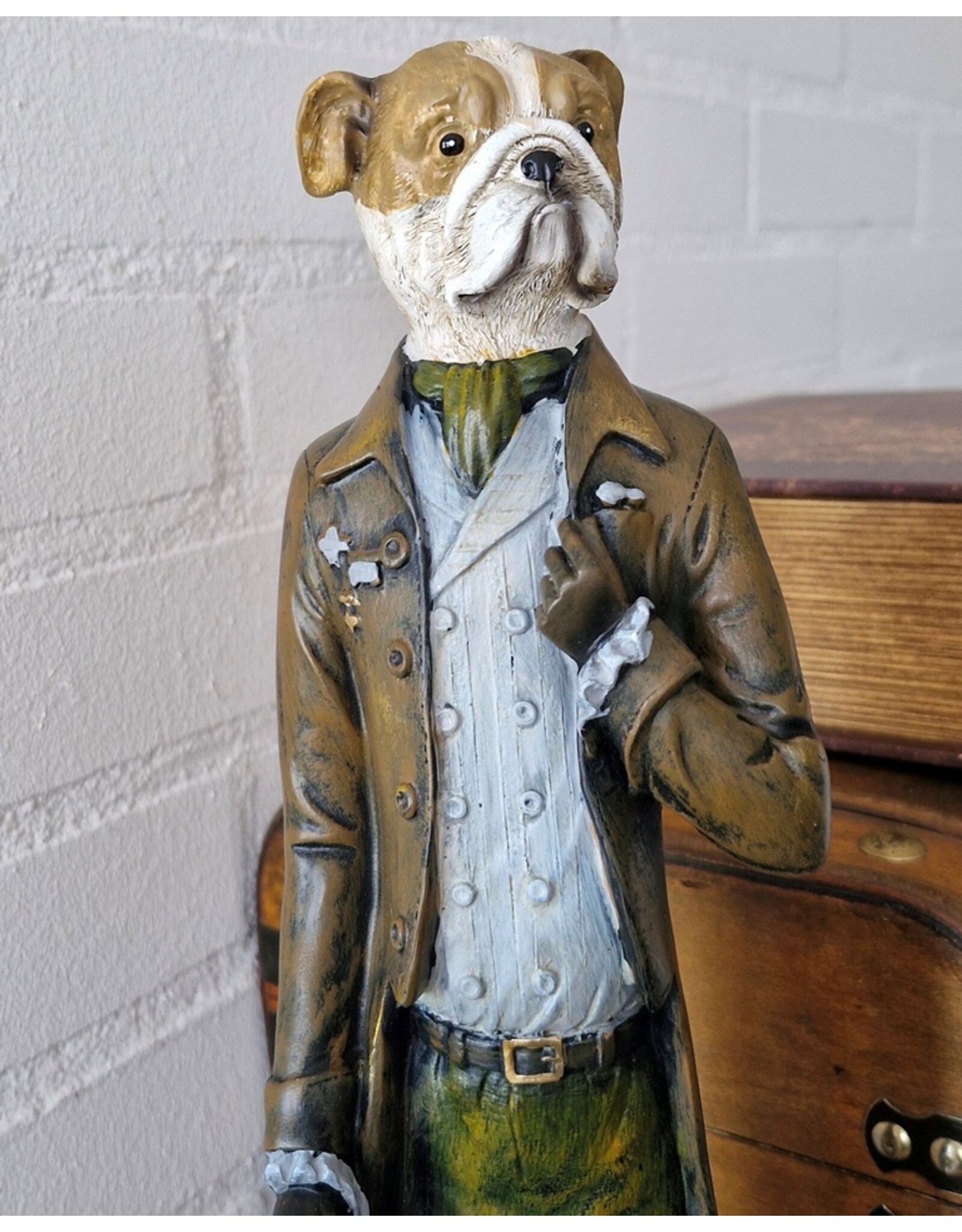 C&E Giftware Figurines Collectables - Boxer Dog Gentleman Statue 50cm