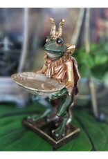 C&E Giftware Figurines Collectables - Frog Prince with tray statue 28cm