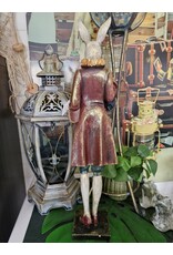 GG Giftware & Lifestyle - Haas in Victoriaanse Kleding met Echte Klok  56cm