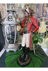 Trukado Giftware Beelden Collectables - Sint Bernard Hond Officier met echte klok - beeld 44cm