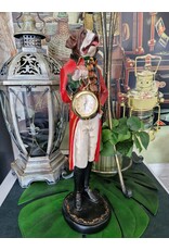 Trukado Giftware Figurines Collectables - Sint Bernard Dog Officer with real clock - statue 44cm